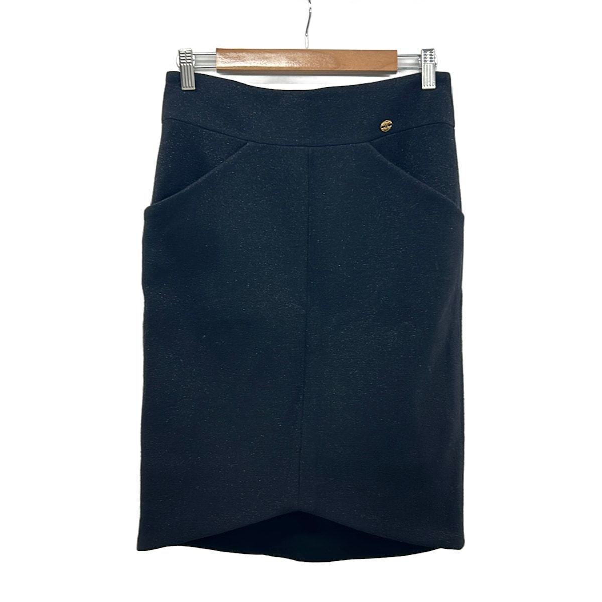 Chanel Long Skirt M Black 38