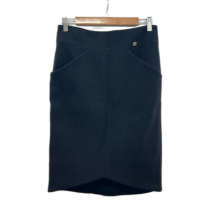 Chanel Long Skirt M Black 38