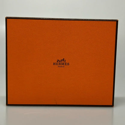 Hermes Siesta White Orange Multi Case Floral Pattern Square Plate — view 5
