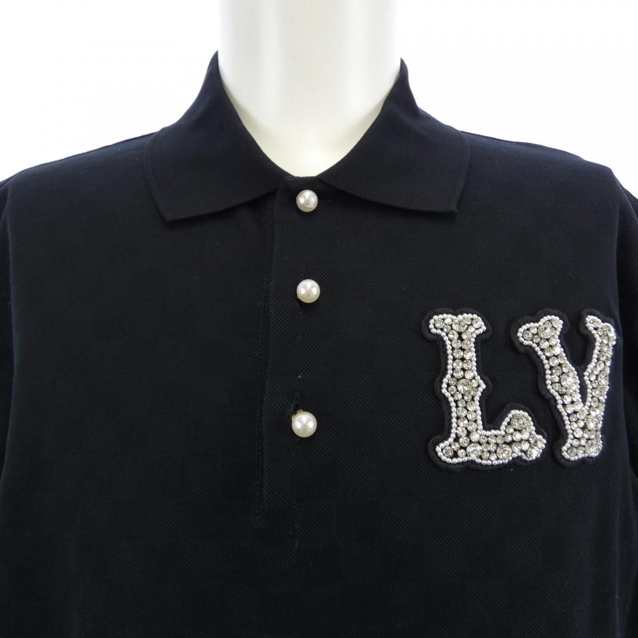 Louis Vuitton Cotton Pique Polo with Embroidered LV Patch — view 5
