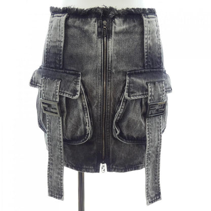 Fendi Anqj Skirt Gray