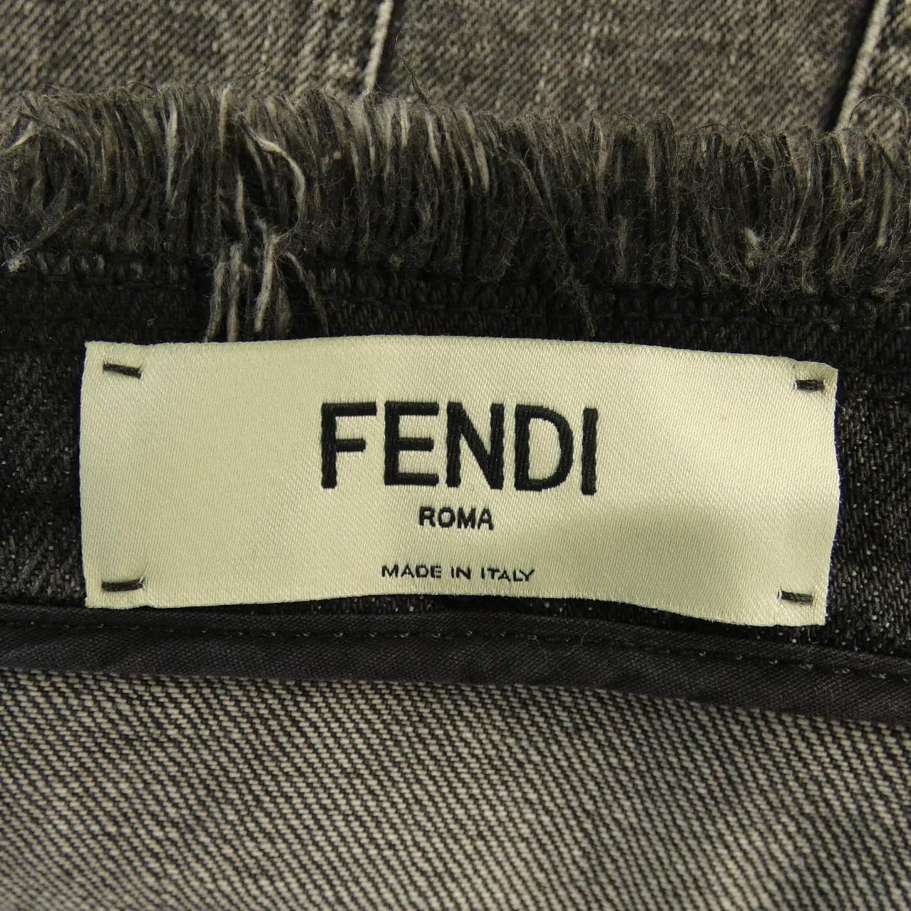 Fendi Anqj Skirt Gray — view 4