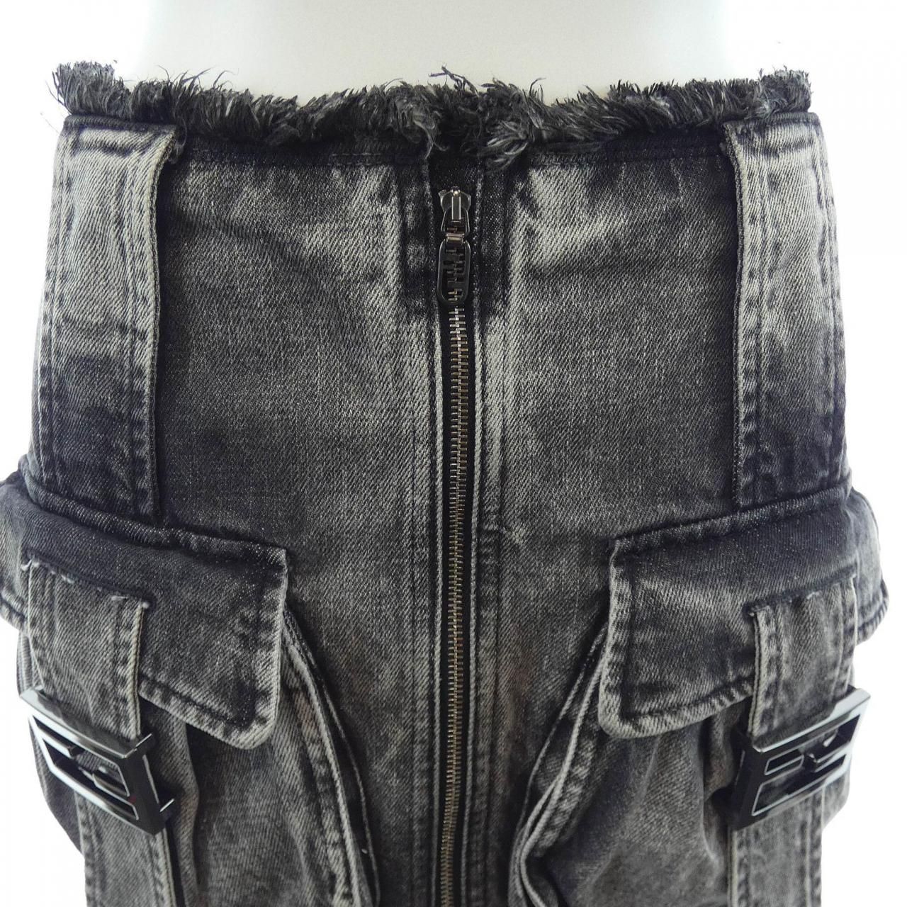 Fendi Anqj Skirt Gray — view 5
