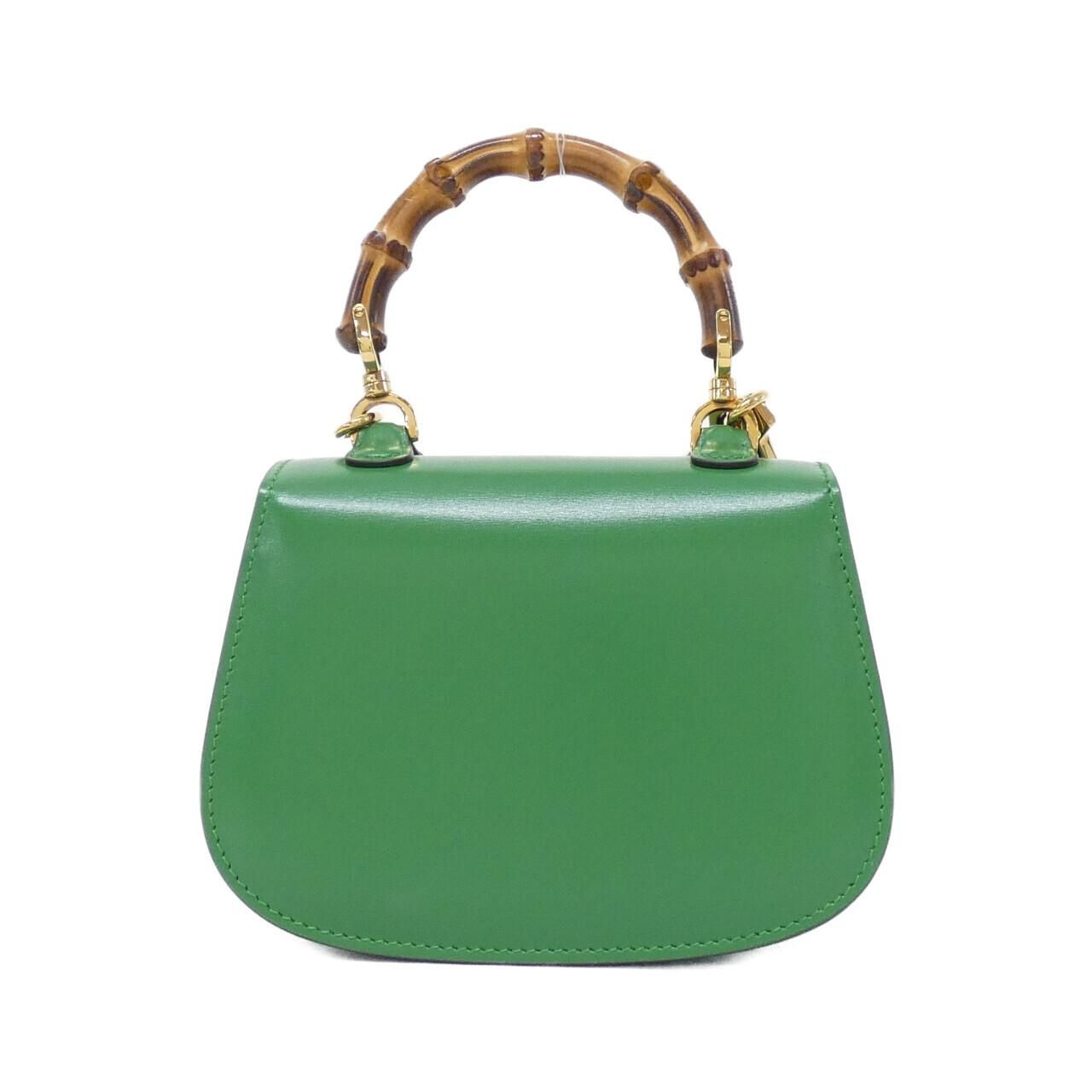 Gucci Bamboo Bag Handbag Green — view 2