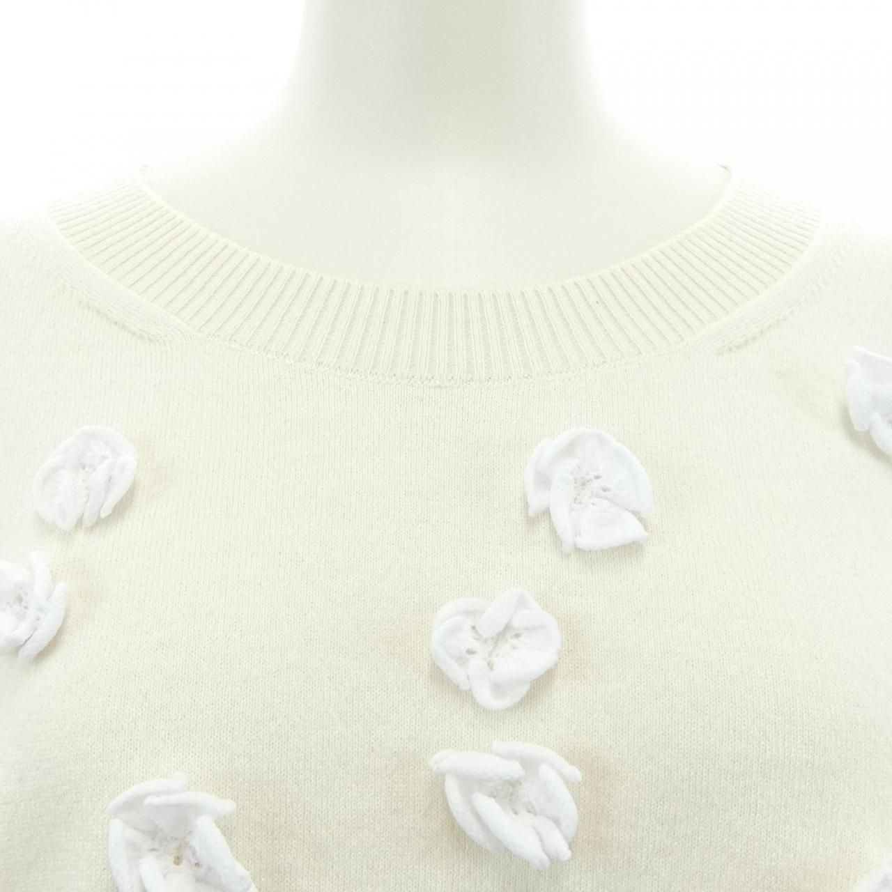 Chanel Knit Sweater White — view 6