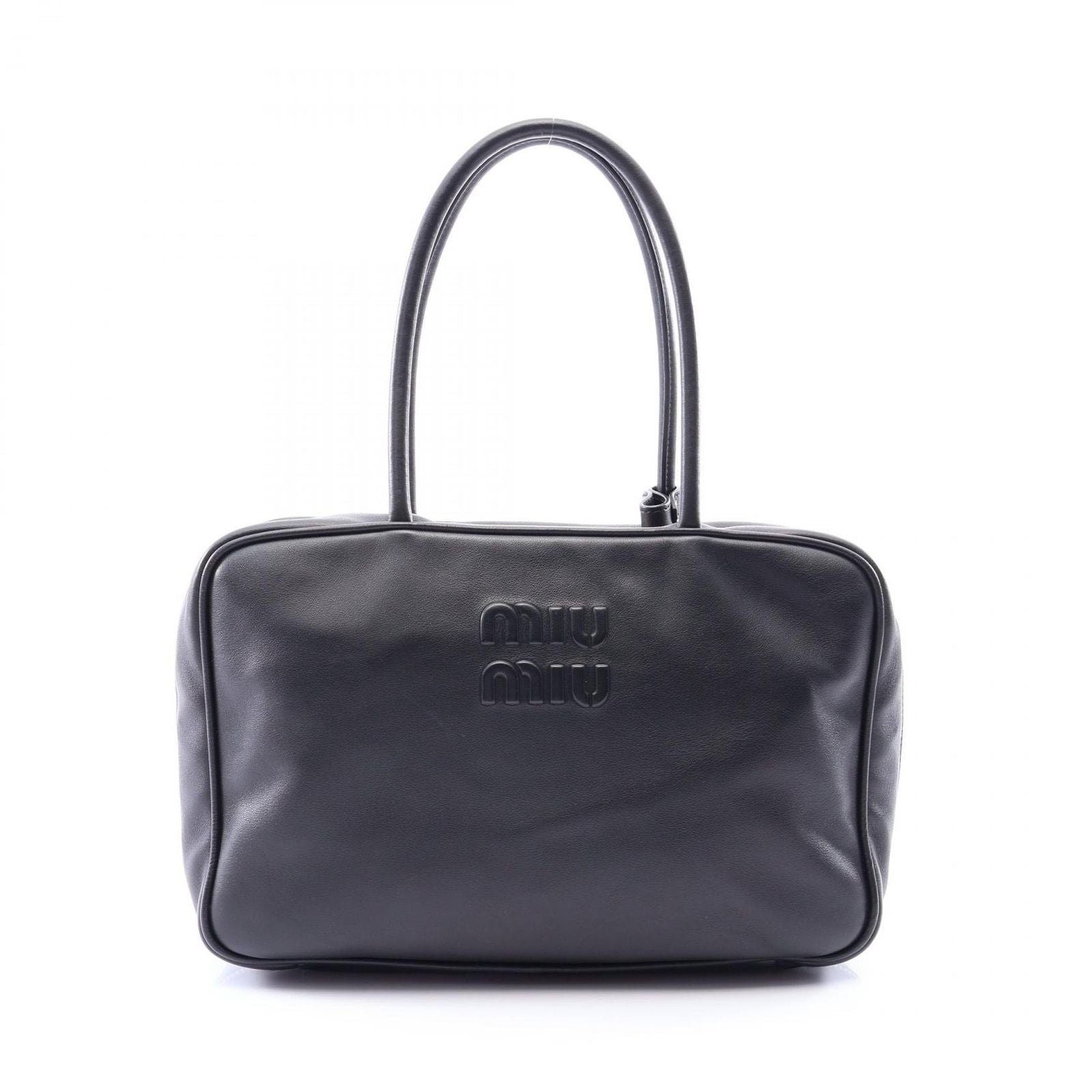 Miu Miu Handbag Beau Black Leather Bag Large