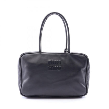 Miu Miu Handbag Beau Black Leather Bag Large