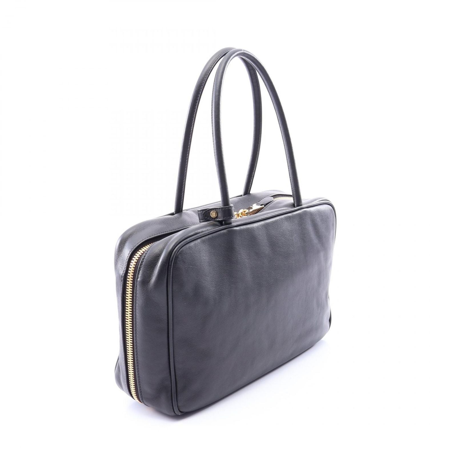 Miu Miu Handbag Beau Black Leather Bag Large — view 2