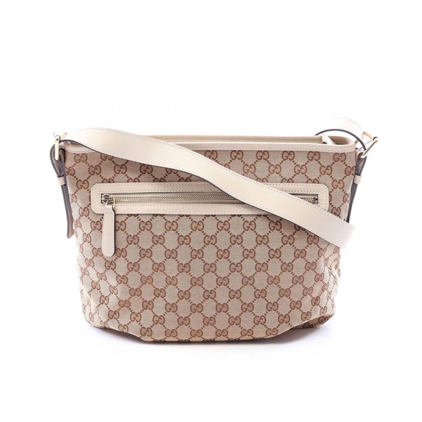 Gucci Shoulder Bag GG Canvas Beige Ivory