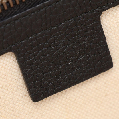 Gucci Shoulder Bag Half Moon Hobo Vintage Logo Black Leather Print — view 4