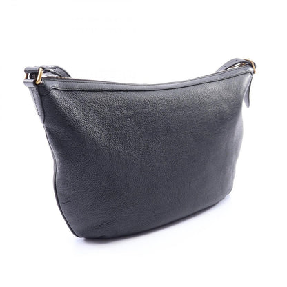 Gucci Shoulder Bag Half Moon Hobo Vintage Logo Black Leather Print — view 2