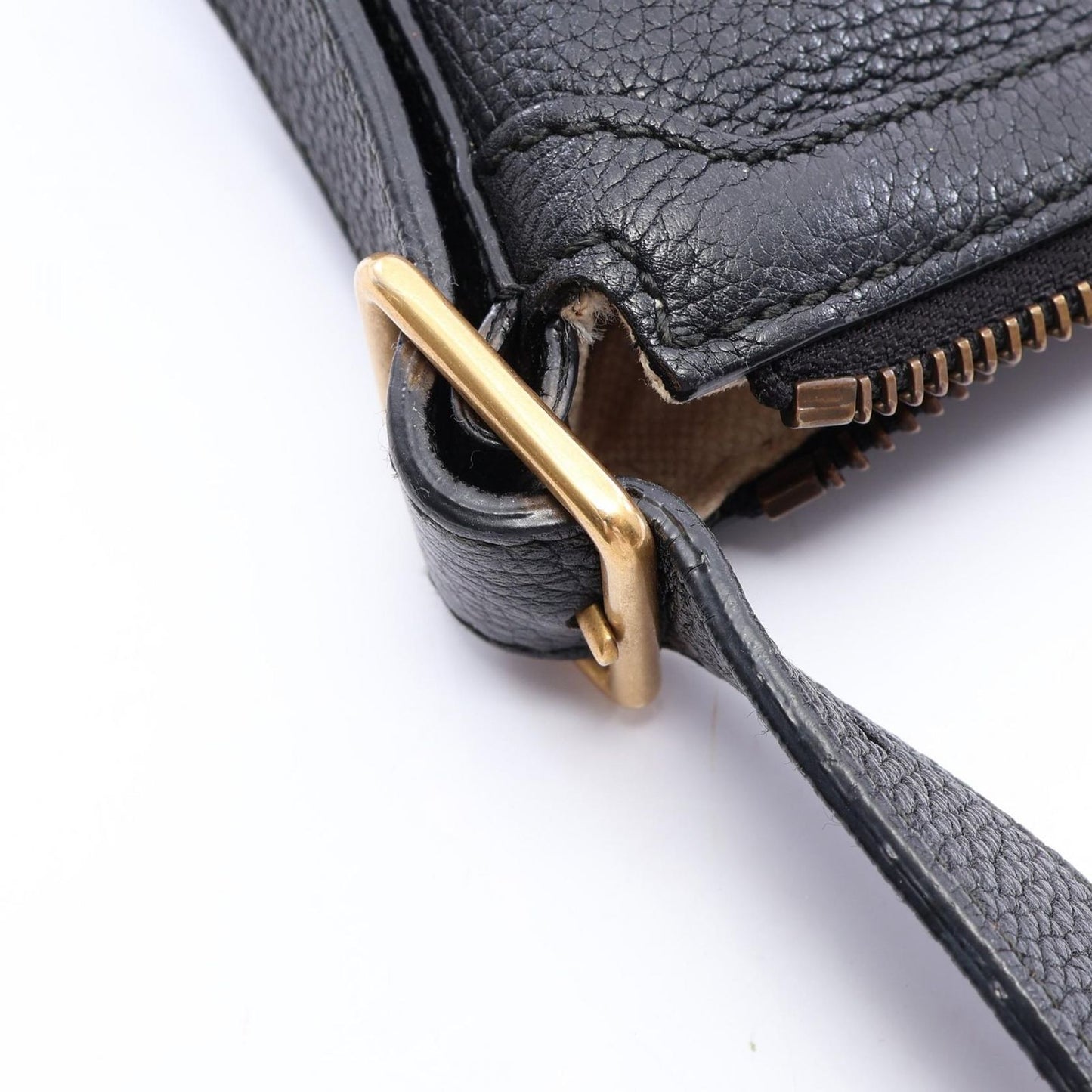 Gucci Shoulder Bag Half Moon Hobo Vintage Logo Black Leather Print — view 7