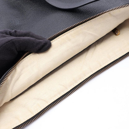 Gucci Shoulder Bag Half Moon Hobo Vintage Logo Black Leather Print — view 5