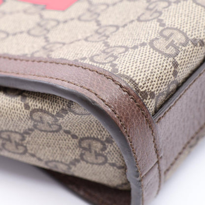 Gucci Tote GG Supreme 2-Way Beige Brown Leather Handbag — view 7