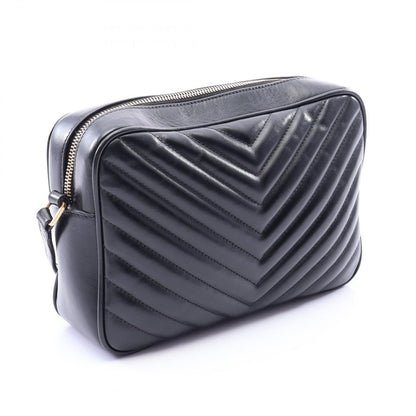Saint Laurent Paris Shoulder Bag Lou Black Leather Monogram — view 2