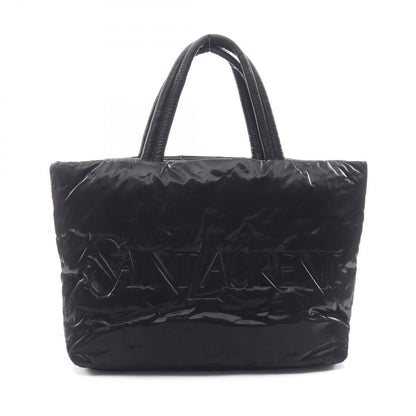 Saint Laurent Paris Tote Bag Wide Puffer Black Nylon