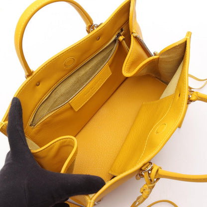 Balenciaga Handbag Papier A6 Zip Around Paper 2-Way Yellow Leather — view 3