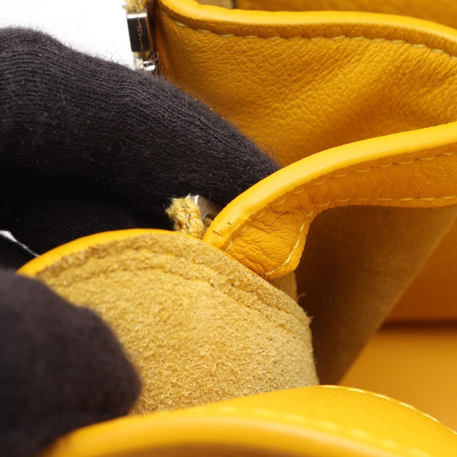 Balenciaga Handbag Papier A6 Zip Around Paper 2-Way Yellow Leather — view 5
