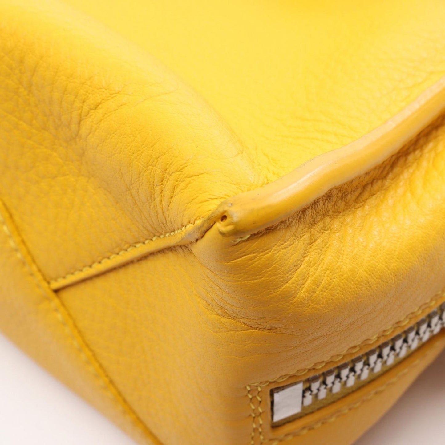 Balenciaga Handbag Papier A6 Zip Around Paper 2-Way Yellow Leather — view 8