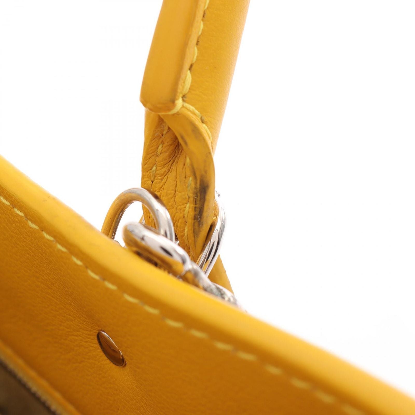 Balenciaga Handbag Papier A6 Zip Around Paper 2-Way Yellow Leather — view 7