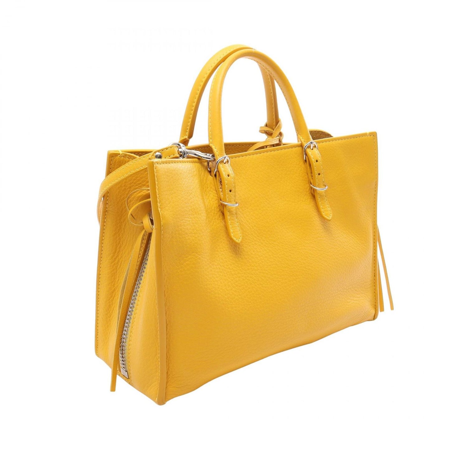Balenciaga Handbag Papier A6 Zip Around Paper 2-Way Yellow Leather — view 2