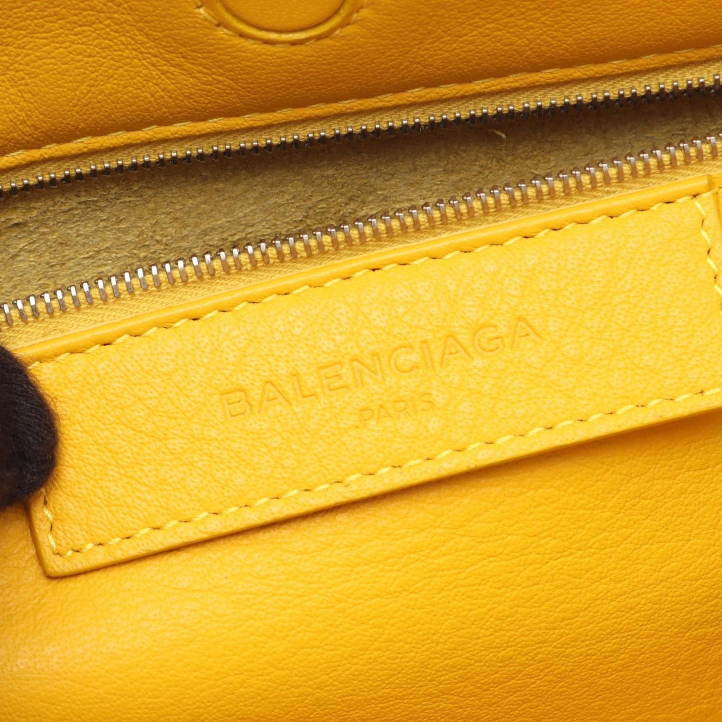Balenciaga Handbag Papier A6 Zip Around Paper 2-Way Yellow Leather — view 4