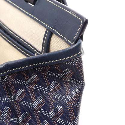 Goyard Tote Bag Bellechasse Biaude PM Navy Blue Leather — view 8