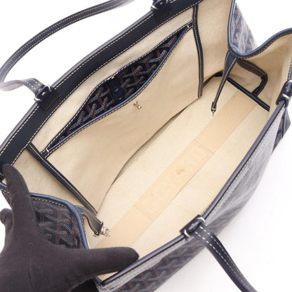 Goyard Tote Bag Bellechasse Biaude PM Navy Blue Leather — view 3
