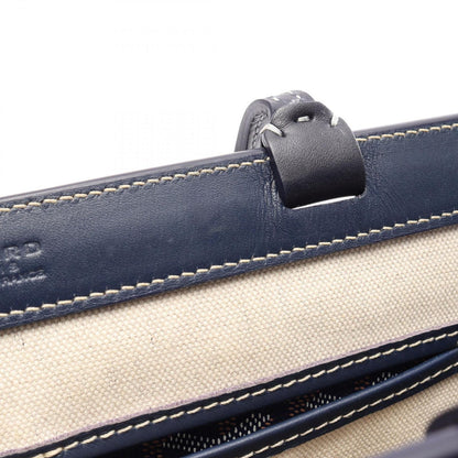 Goyard Tote Bag Bellechasse Biaude PM Navy Blue Leather — view 5