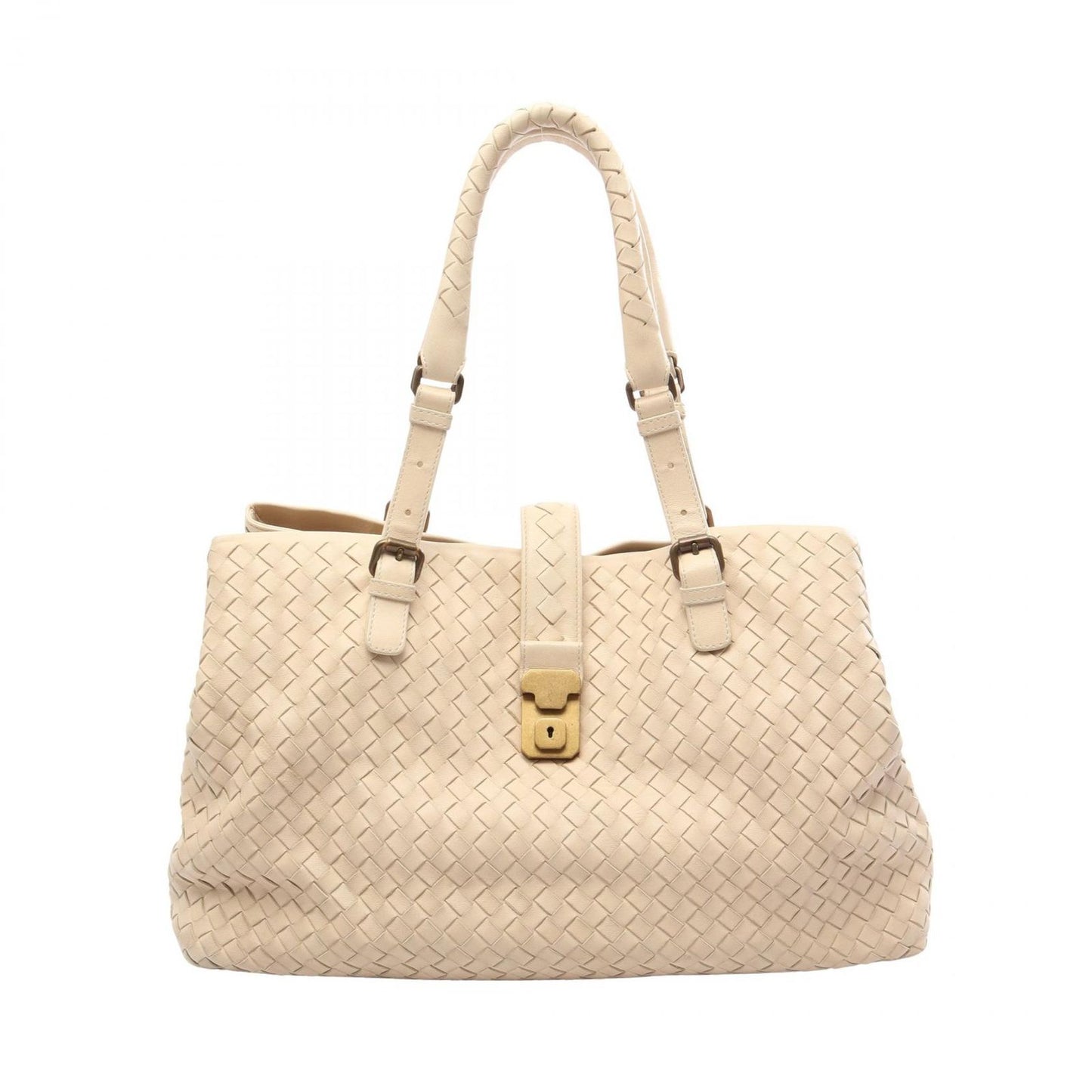 Bottega Veneta Tote Bag Intrecciato Off White Leather