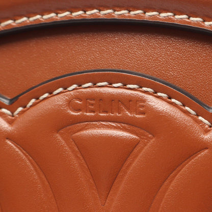 Celine Shoulder Bag Triomphe Oval Purse Cuile Tan Leather — view 4