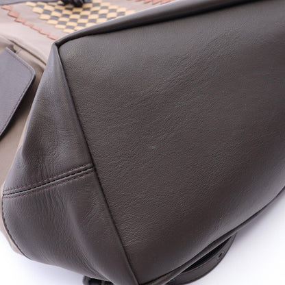 Bottega Veneta Backpack Intrecciato Brown Leather — view 6