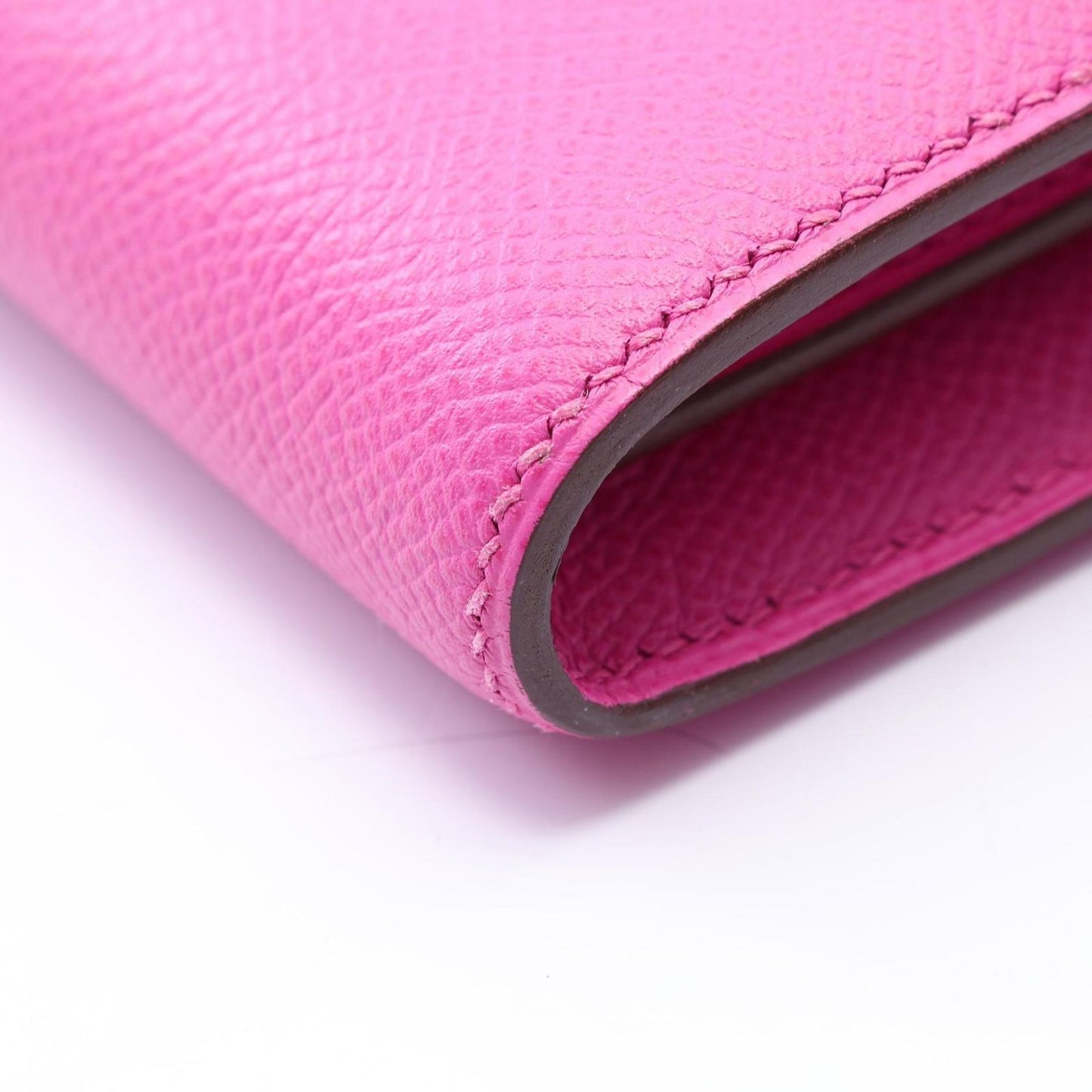 Hermes Bifold Wallet Constance Long Magnolia Blue Brighton Leather — view 6
