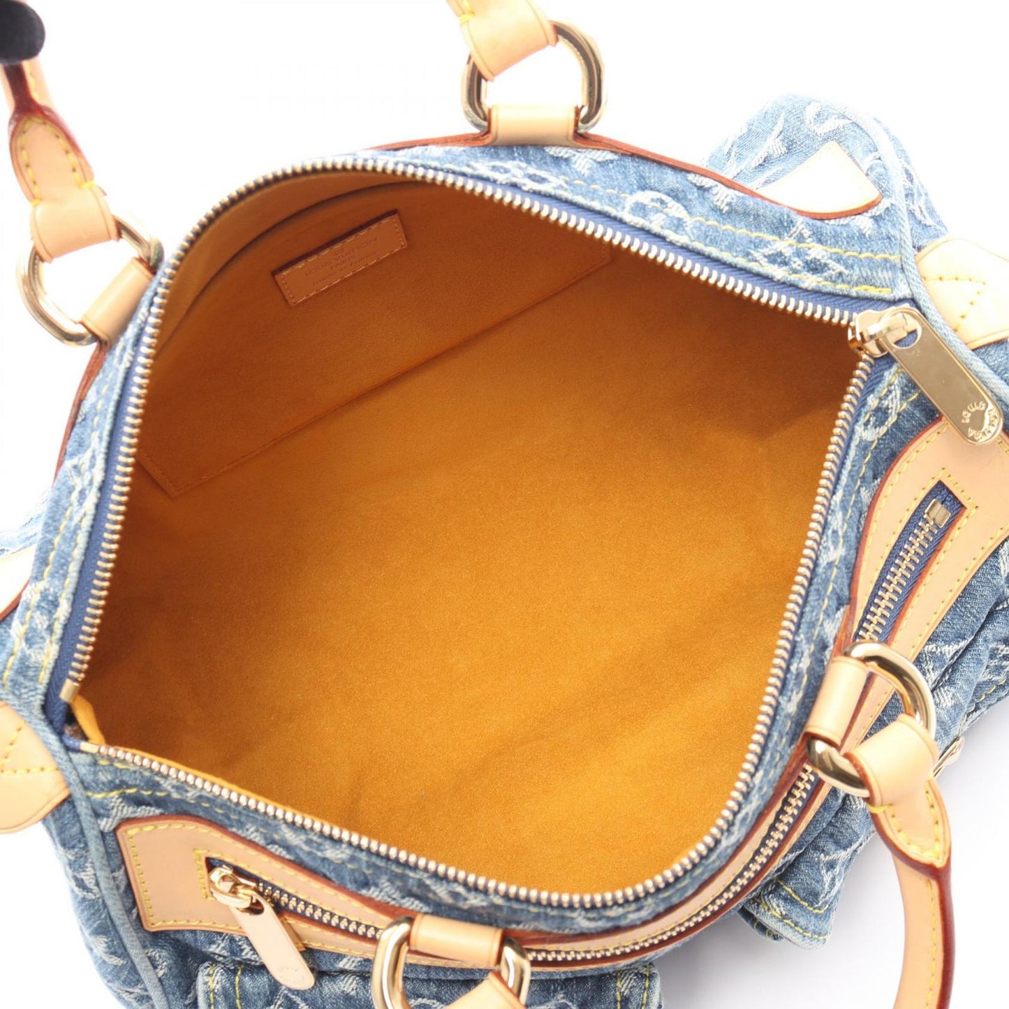 Louis Vuitton Handbag Neo Speedy Blue Denim Leather — view 3