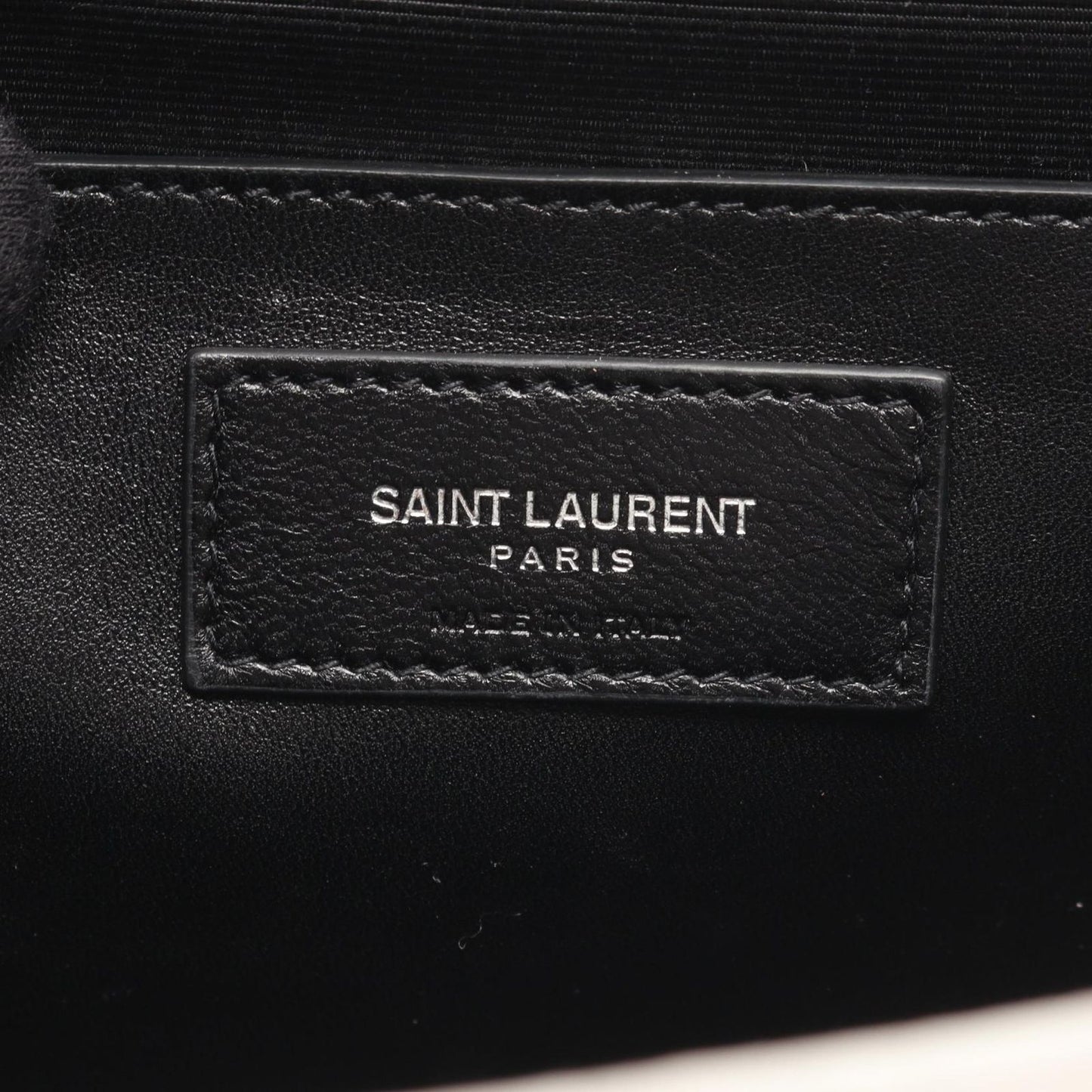 Saint Laurent Paris Shoulder Bag Kate Monogram Gray Leather Tassel Medium — view 4