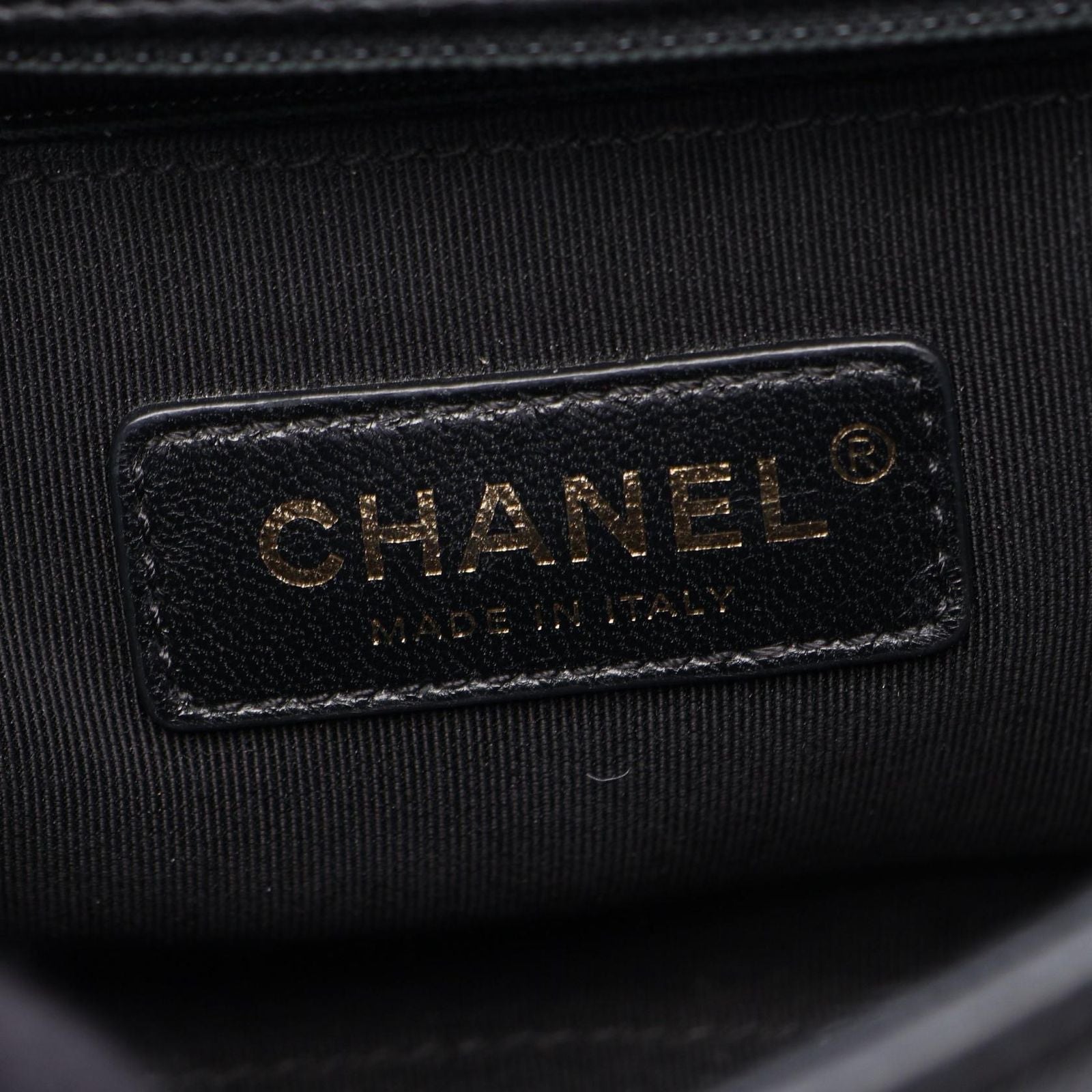 Chanel Shoulder Bag Quilted Quick Label 2-Way Black Caviar Leather Chain — view 4