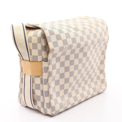 Louis Vuitton Shoulder Bag Naviglio Damier Azur Leather — view 2