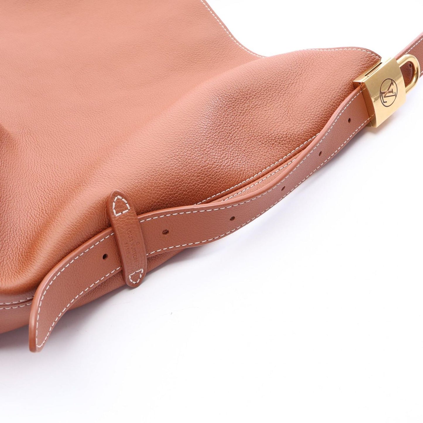 Louis Vuitton Shoulder Bag Lowkey Hobo MM Cognac Leather — view 7