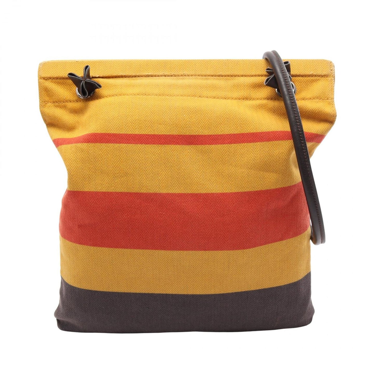 Hermes Shoulder Bag Sac Aline MM Rocabar Ebene Canvas Leather
