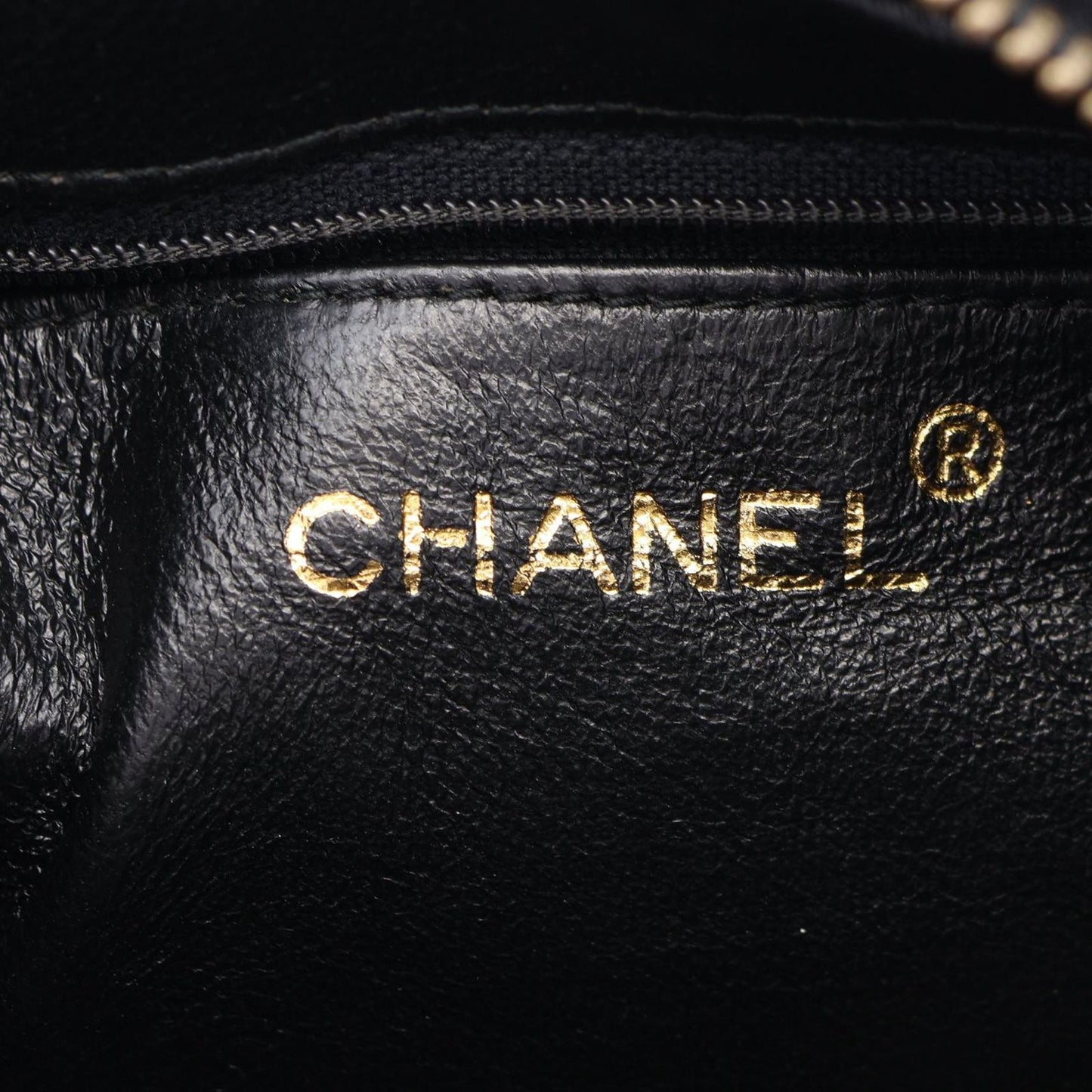 Chanel Shoulder Bag CC Logo Black Lambskin Fringe Chain — view 4