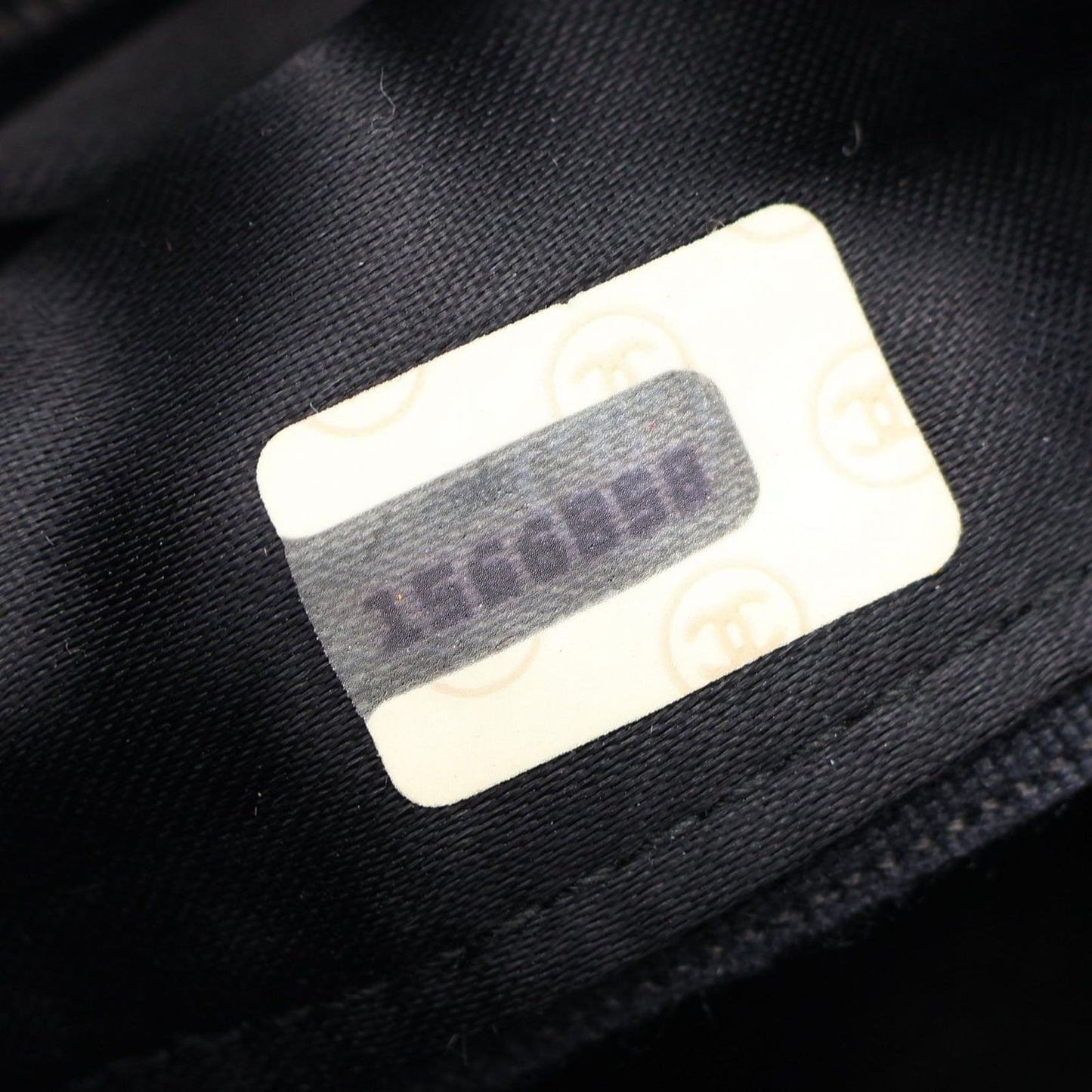 Chanel Shoulder Bag CC Logo Black Lambskin Fringe Chain — view 5