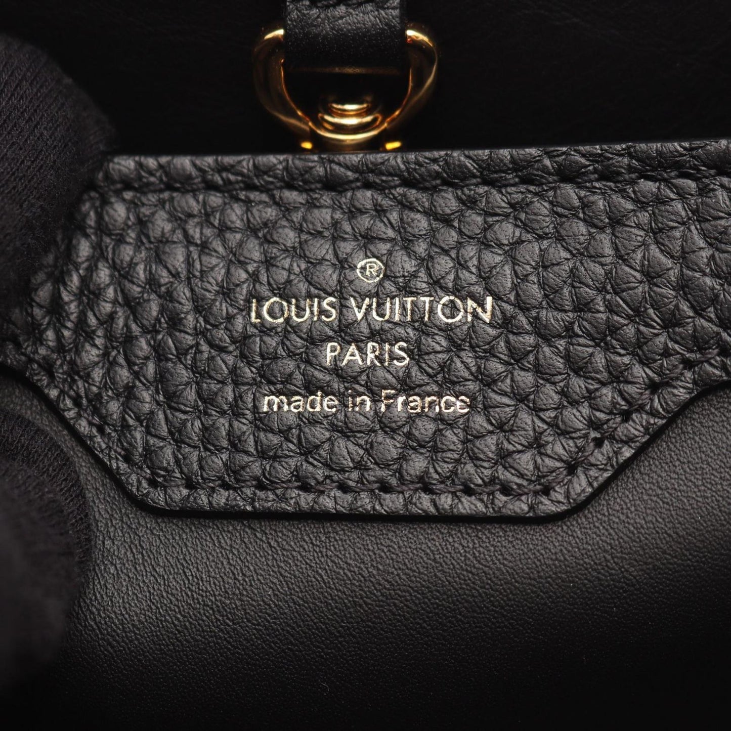 Louis Vuitton Handbag Capucines PM Noir Cream 2-Way Pink — view 4