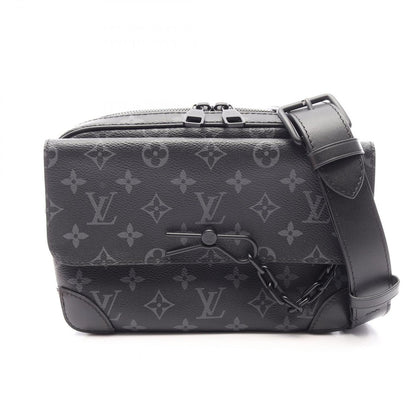 Louis Vuitton Shoulder Bag Steamer Messenger Monogram Eclipse Leather