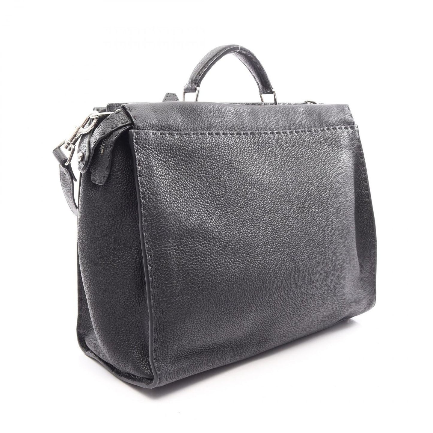 Fendi Business Bag Peekaboo Selleria Black Leather Fit Monster 2-Way — view 2