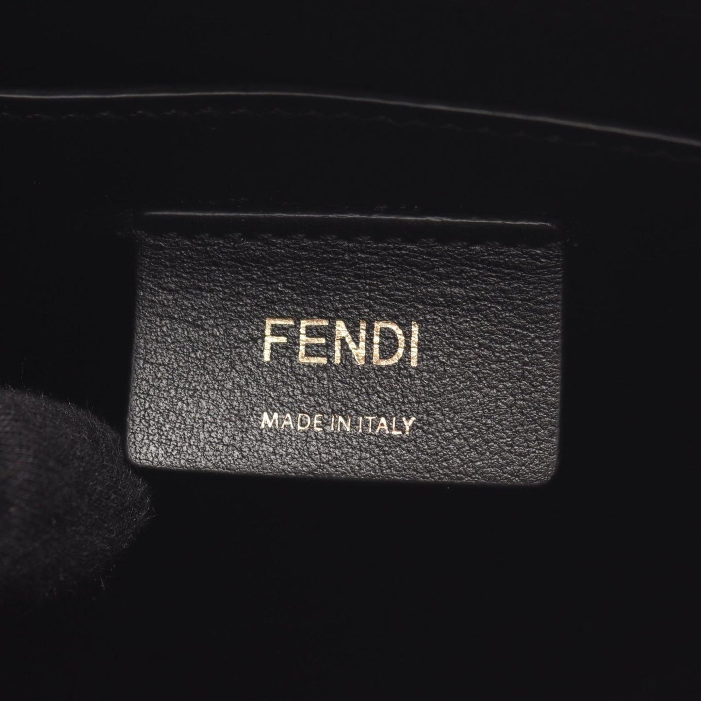 Fendi Handbag Shopping Bag Small Light Pink Black Leather Pack — view 4