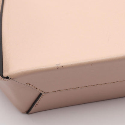 Fendi Handbag Shopping Bag Small Light Pink Black Leather Pack — view 7