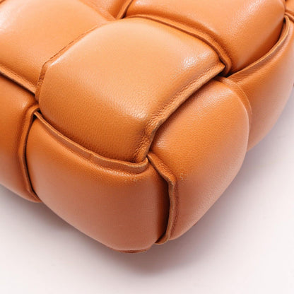Bottega Veneta Shoulder Bag Padette Cassette Intrecciato Orange Leather Padet — view 8