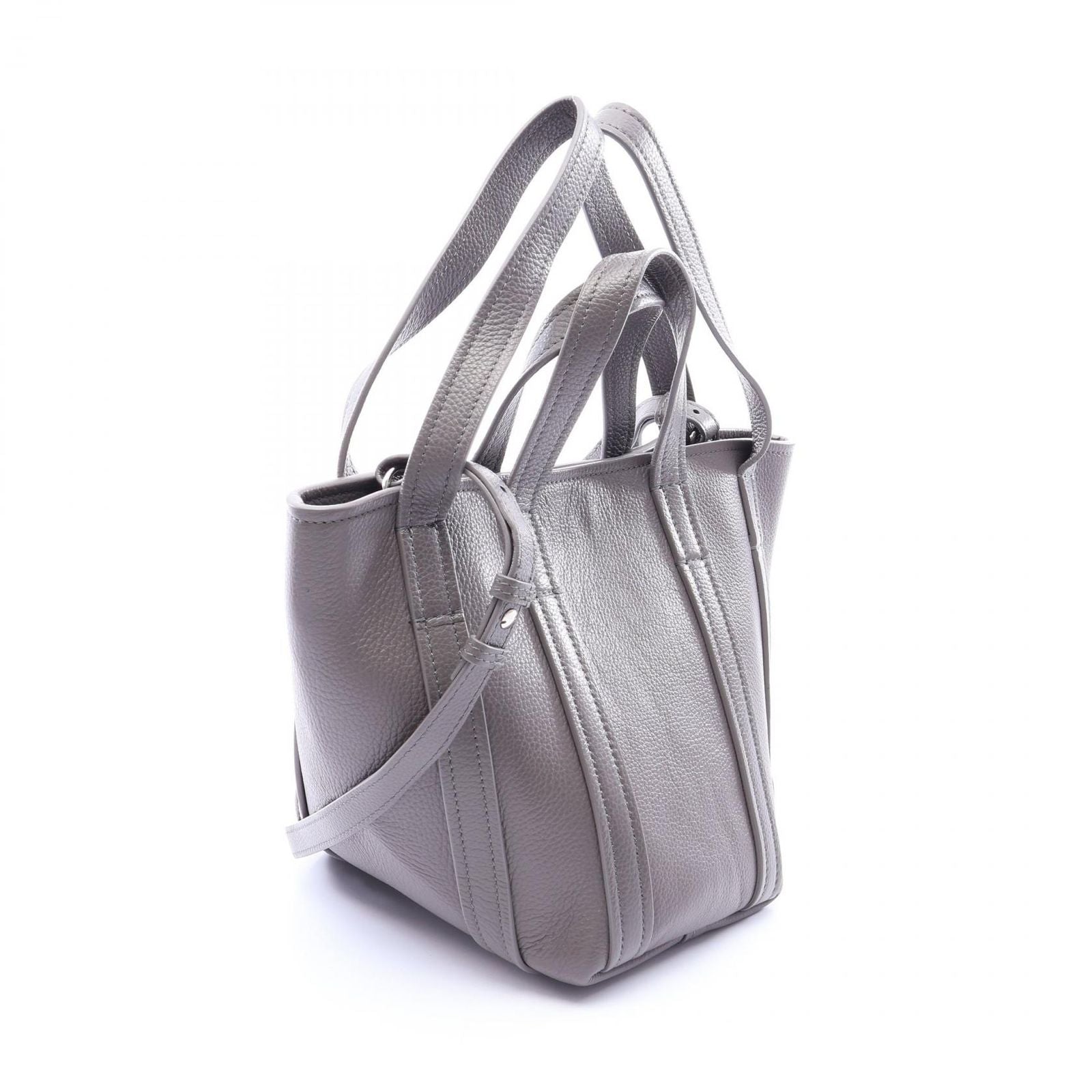 Balenciaga Handbag Everyday XS North South 2-Way Gray Leather — view 2