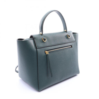Celine Belt Bag Mini 2-Way Dark Green Leather — view 2