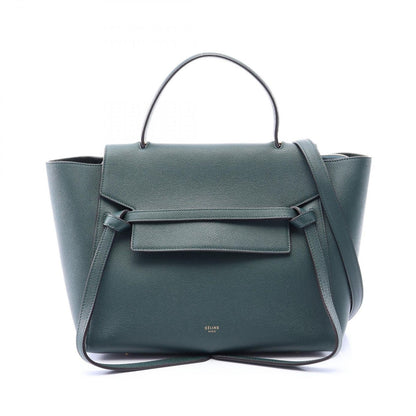 Celine Belt Bag Mini 2-Way Dark Green Leather